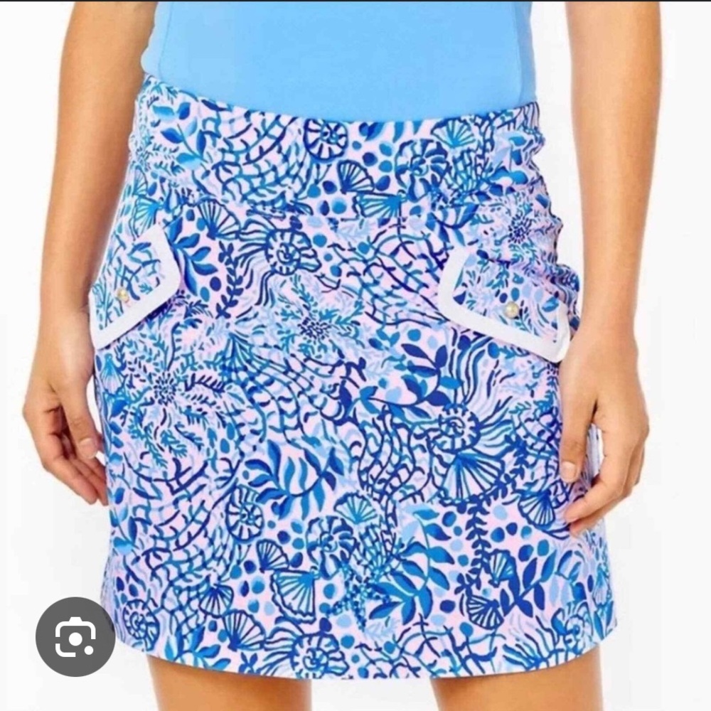 NWT Lilly Pulitzer Skort High Tides Good Vibes Size 14